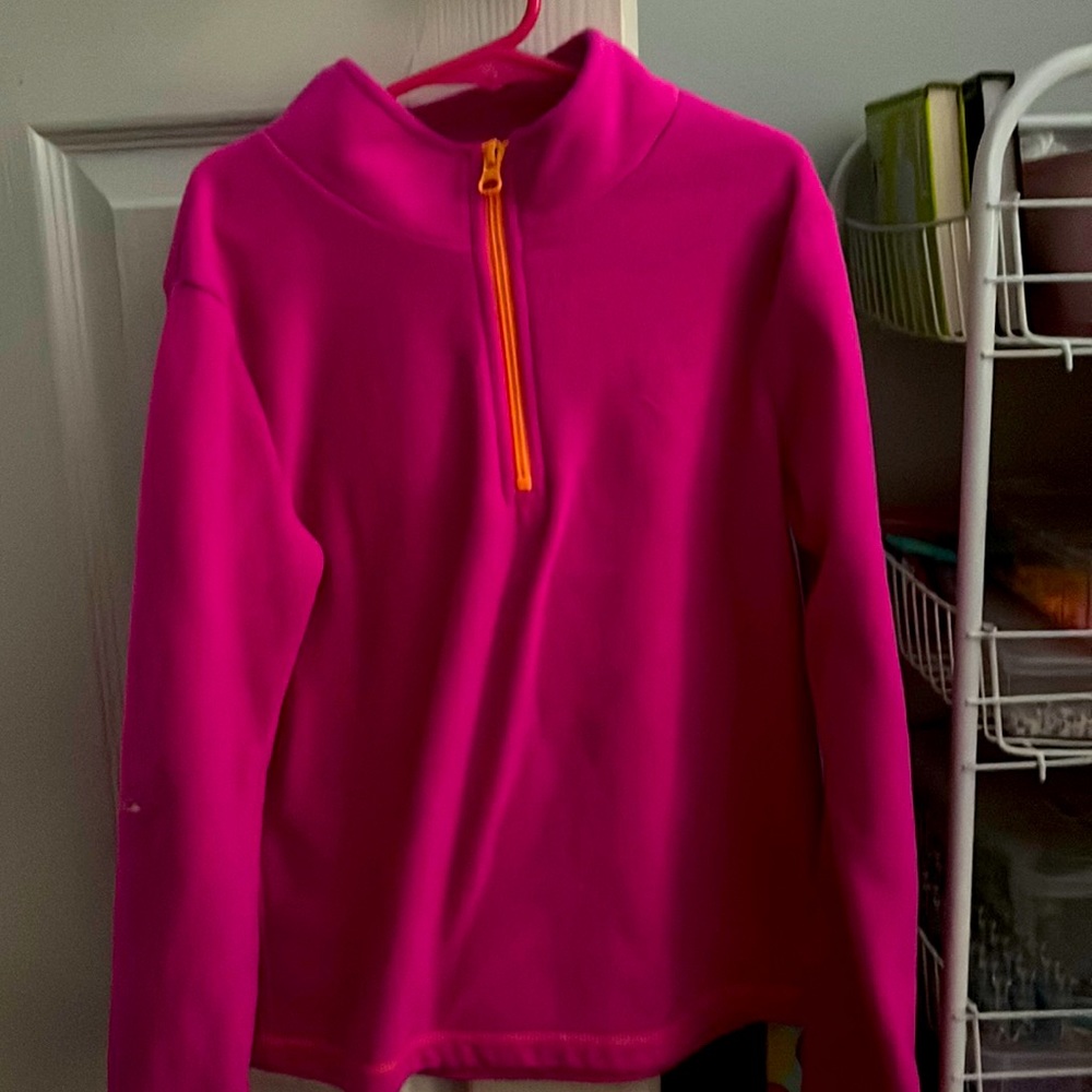 Pink zip-up jacket